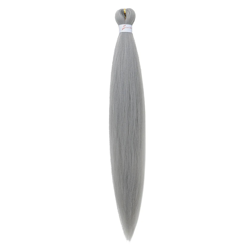 20/26Inch Soft Synthetic Pre-stretched EZ Braiding Hair Extension Low Temperature Fiber Hairpiece Easy to Style