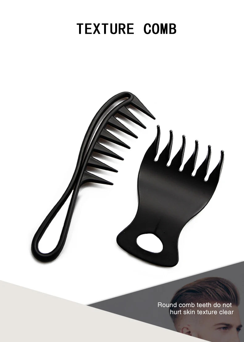 1/ Portable Plastic Thickened Oil Comb Set Wide Toothed Classic Styling Hair