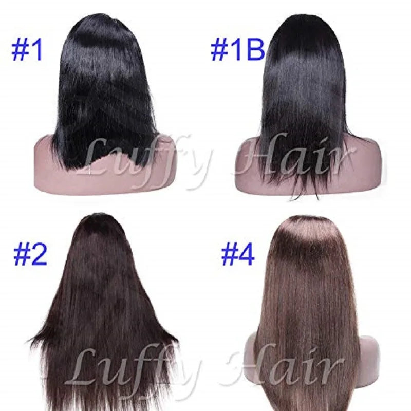 5x5 Silk Top Full Lace Human Hair Wig Silky Straight Peruvian Remy