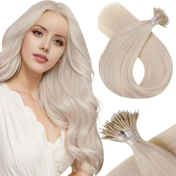 Nano Bead Hair Extensions Human Cold Fusion Tip Link 50G/50S Loop Pre