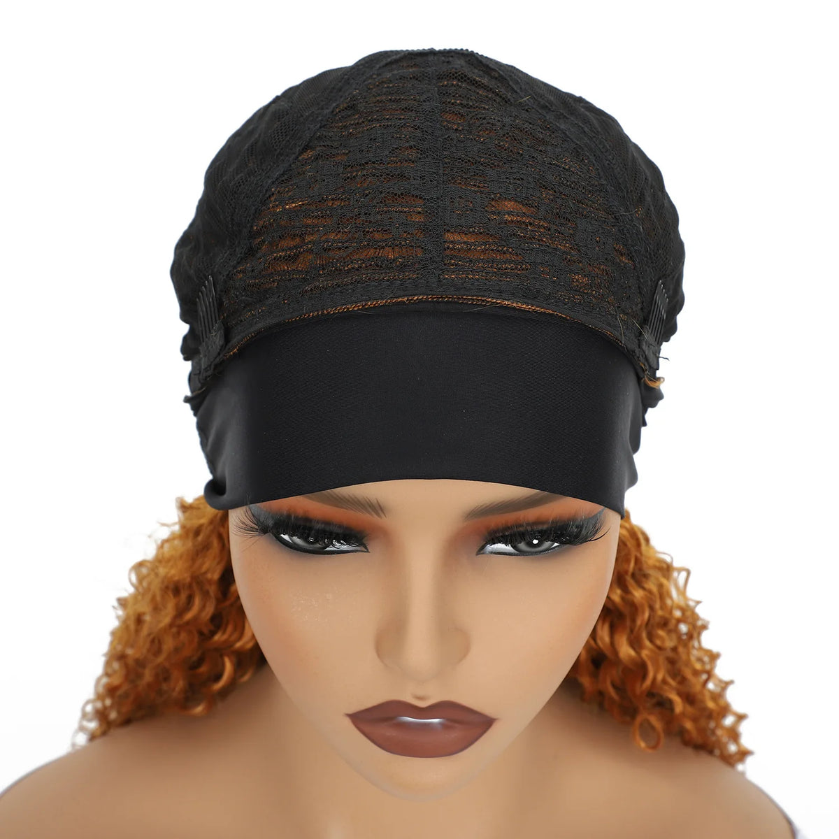 Synthetic Deep Curly Wigs Headband Wig Female Black/613/27/99J Blonde Wig Women Headband Wigs