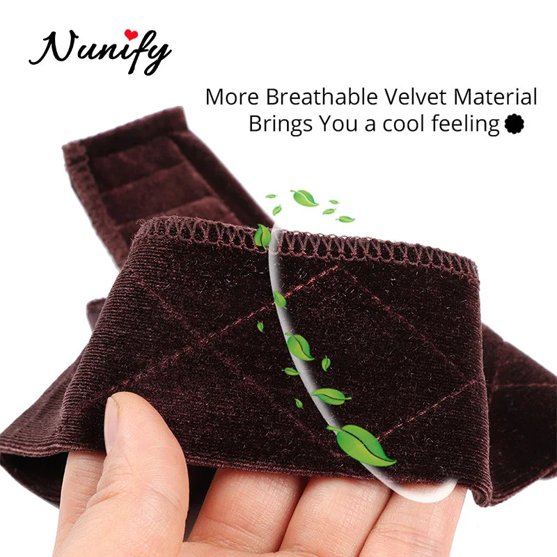 Non-slip Soft Velvet Women Wig Grips Headband Women Velvet Wig Accessories Grip Scarf Headband Adjustable