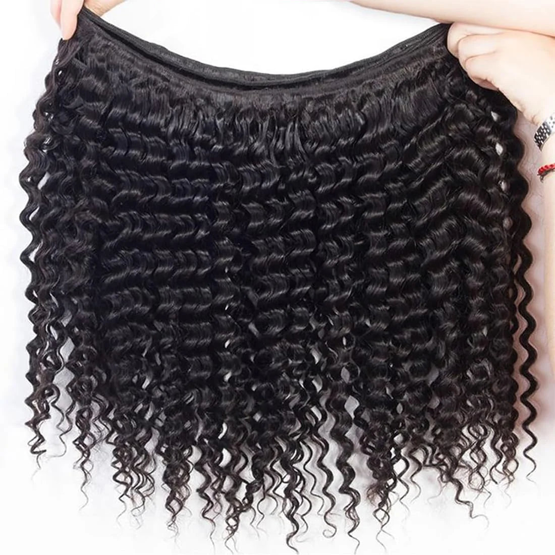 Deep Wave Natural Color Bundles Brazilian Hair Extension Remy One Weave Unprocessed
