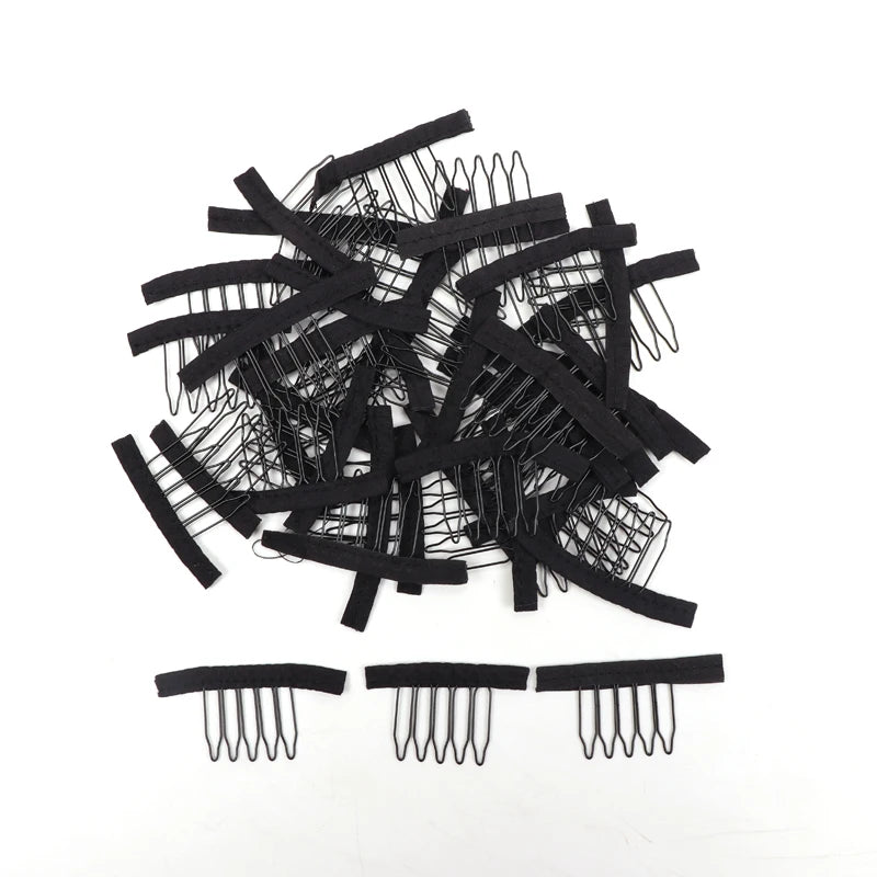 Stainless Steel Wig Comb Clips — Snap Clips for Wig Making