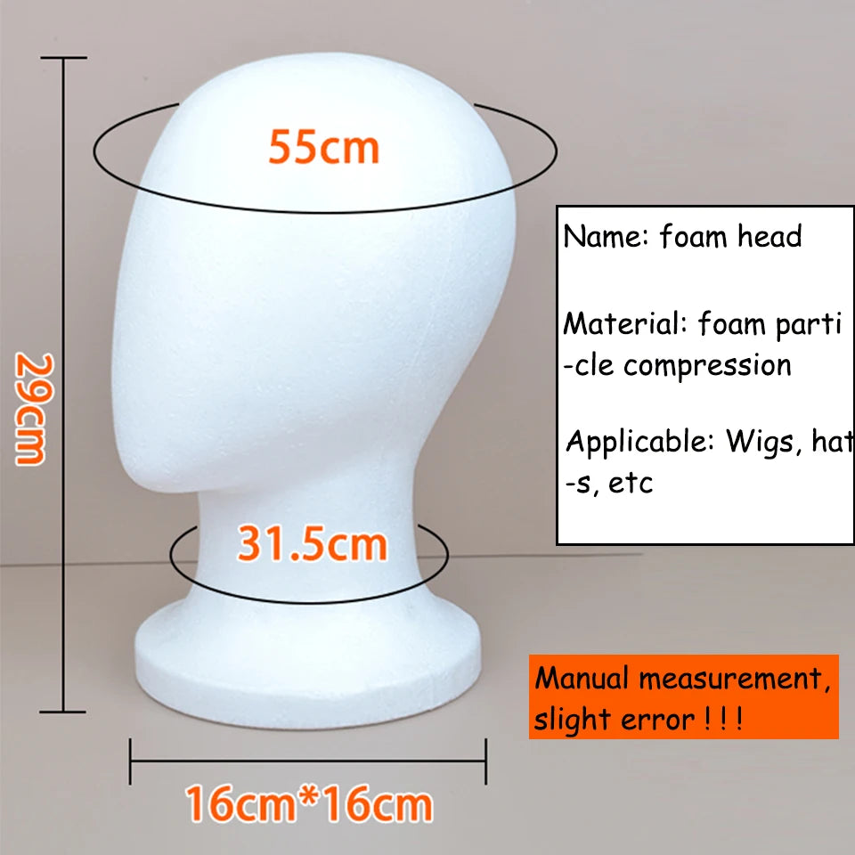 Anime Silicone Mannequin Head Stable Lightweight Wig Display Stand Jewelry Headwear Hat