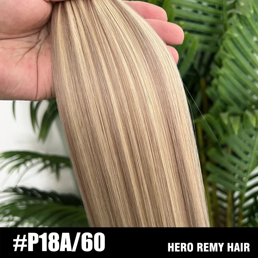 Straight Genius Weft Human Hair Extensions, Remy, 100g per Piece