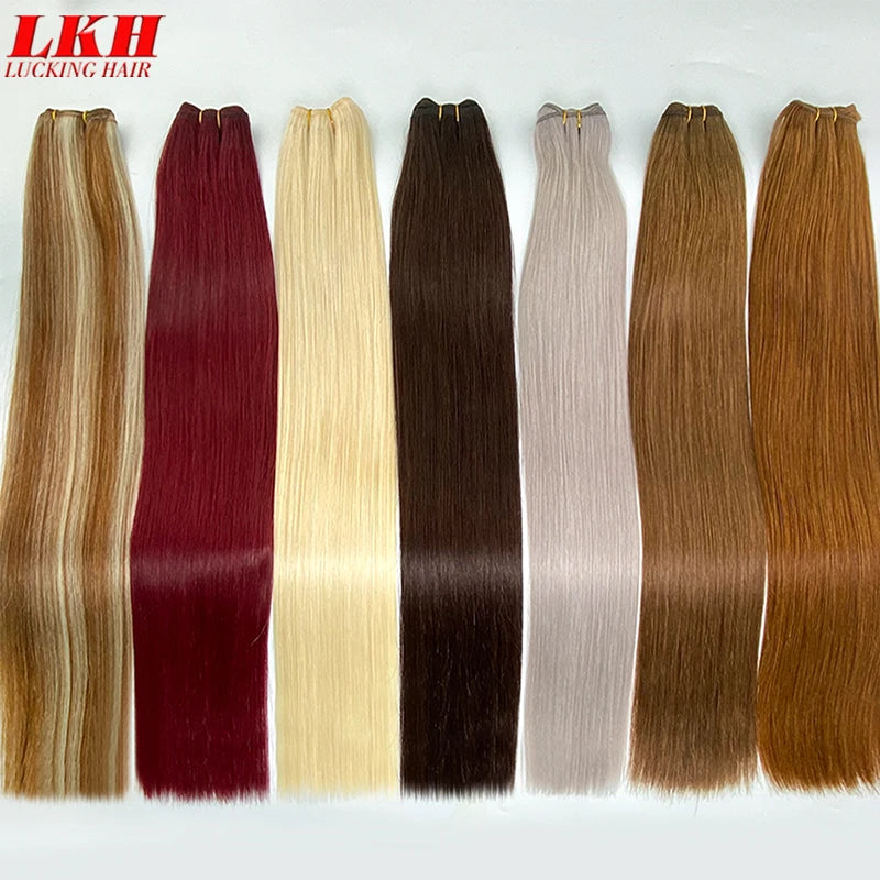 Remy Raw Straight, 100% Real Human Hair Bundles Salon Natural Extension Super