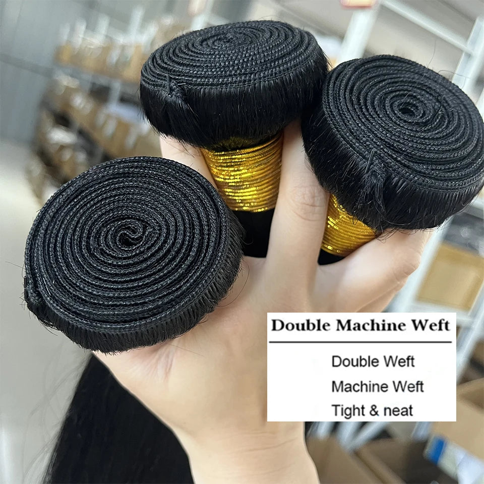 Bone Straight Bundles Human Hair 12A Unprocessed Virgin Raw Vietnamese Double Weft