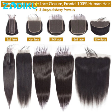 13x4 Ear To Transparent Frontal Lace Only Straight HD Closure Human Hair