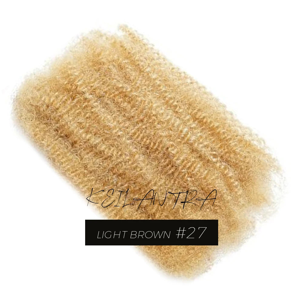 Afro Kinkys Bulk Human Hair Dreadlock Extensions Loc Repair Braiding Twist Tight