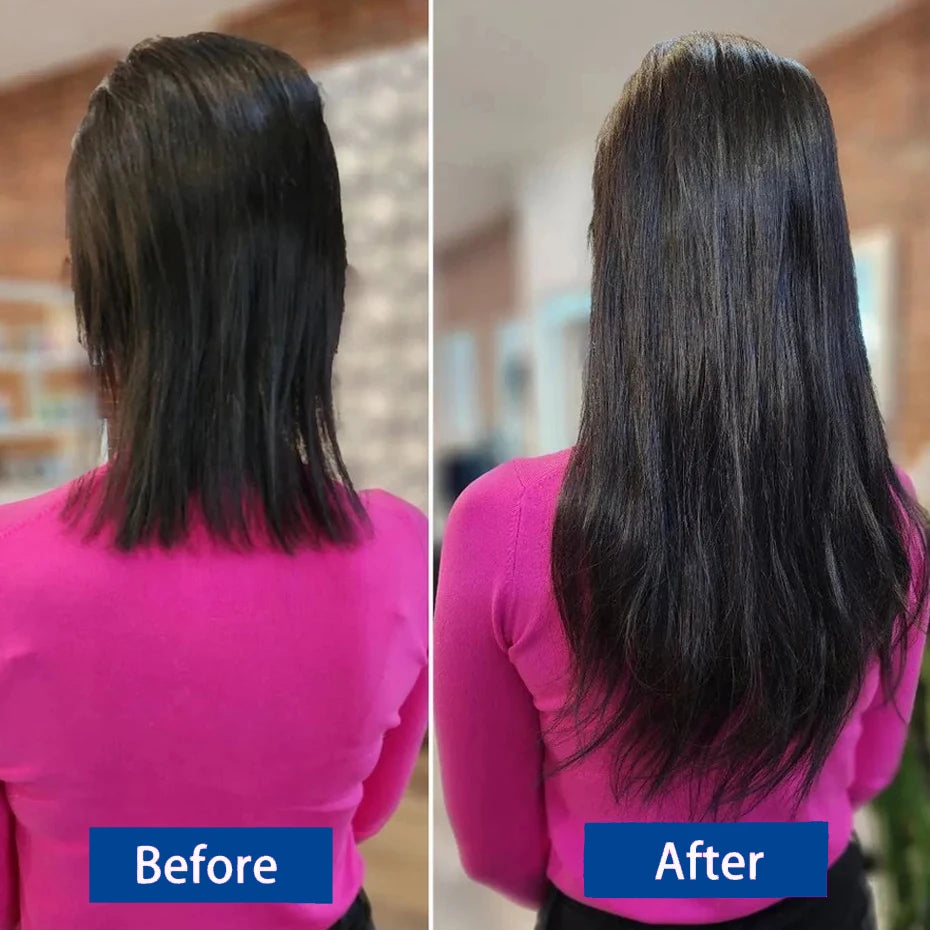 Clip in Hair Extensions Chestnut Brown Double Weft Thick 120G Silky Straight