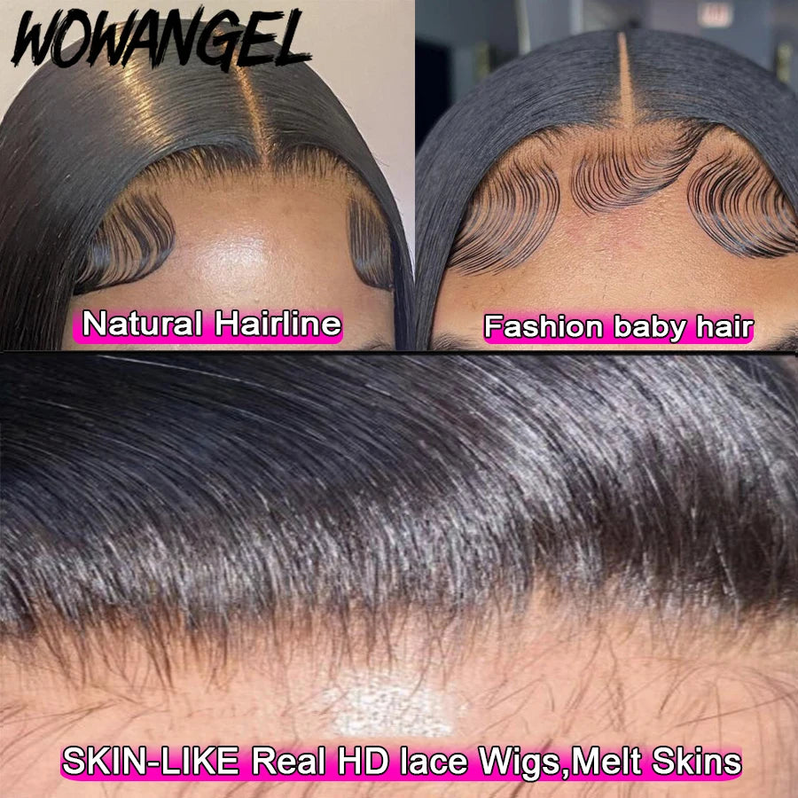 Glueless 250% Real HD Lace Closure Wigs 7X7/6x6/5X5 Body Wave Pre Plucked