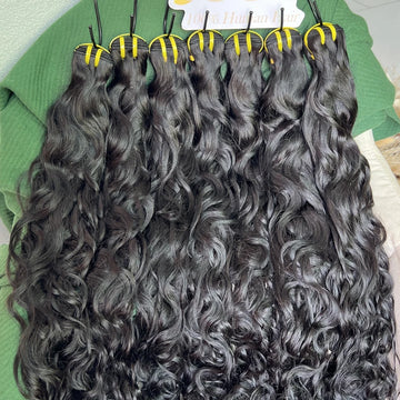 16A Natural Wave Human Hair, 100% Vietnamese Raw Virgin Water Wavy Extensions