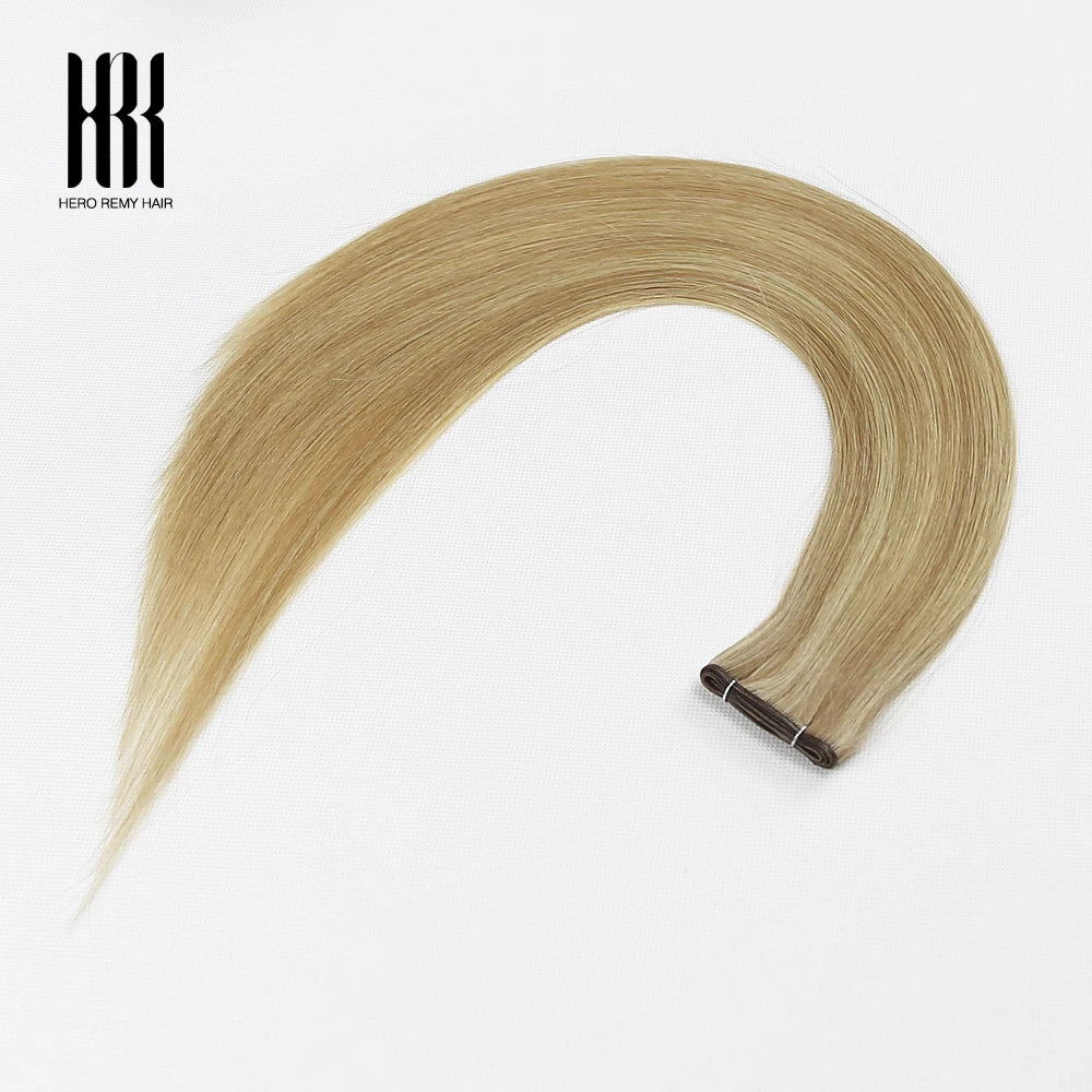 Straight Genius Weft Human Hair Extensions, Remy, 100g per Piece