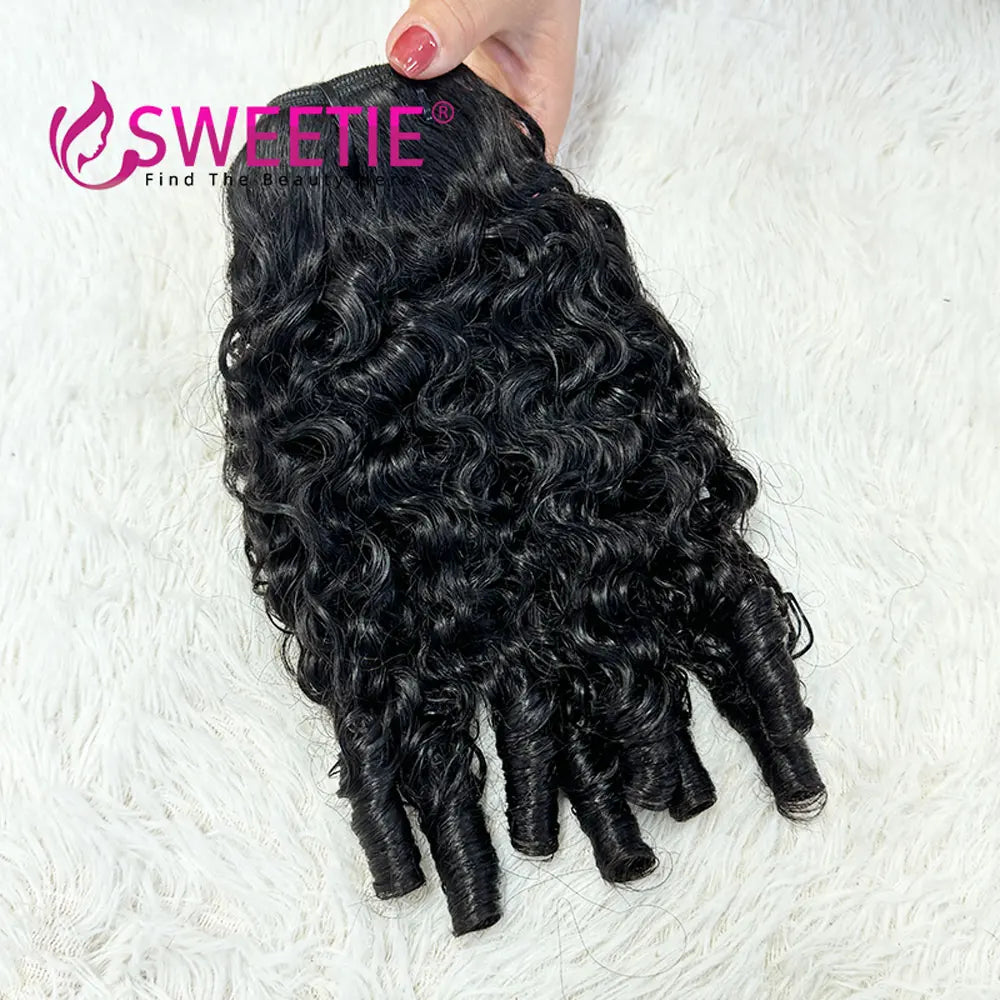 Burmese Pix Curls Human Hair Bundles, 12A Vietnamese Raw Virgin Ocean Spiral Curly Weave