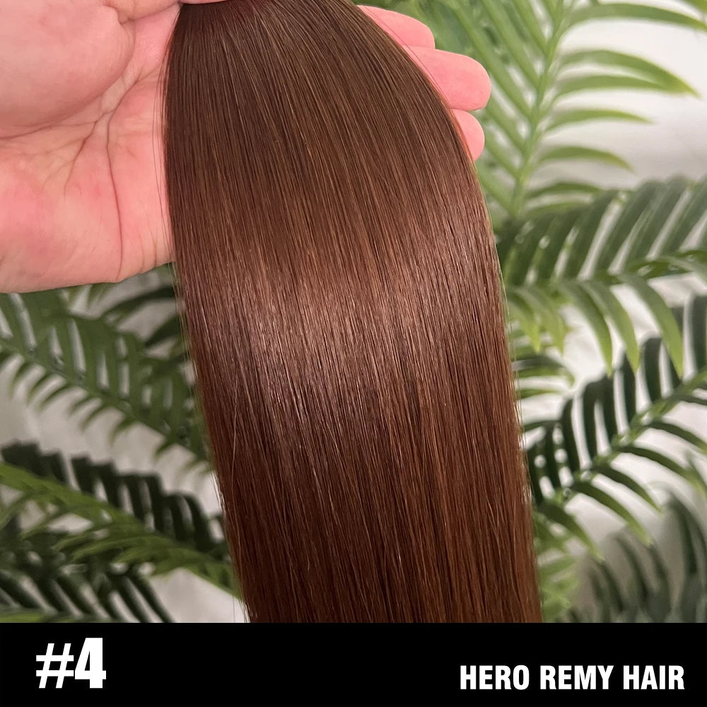 Straight Genius Weft Human Hair Extensions, Remy, 100g per Piece
