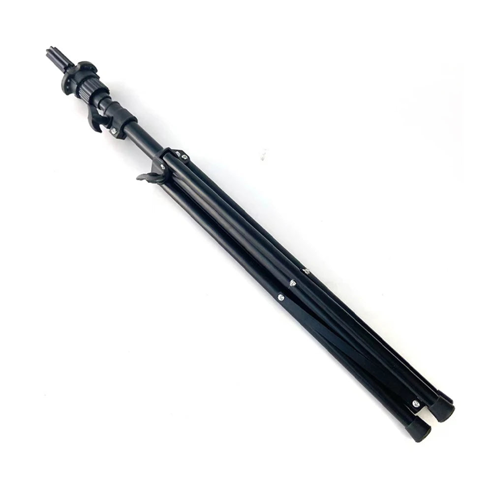 Black Metal Mannequin Stand Tripod Portable Wig Hairdressing Training Height Adjustable