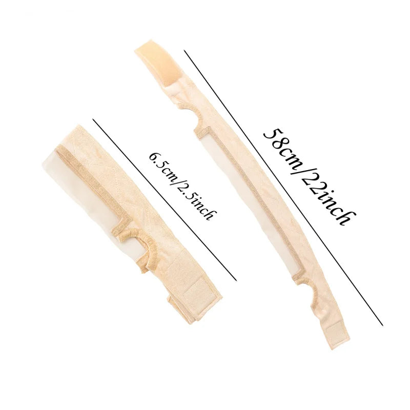 Lace Wig Grip Band Non-slip Adjustable Headband Ear-cutouts Natural Edge Fixing