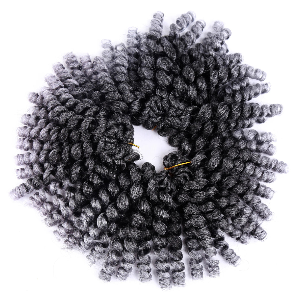 Synthetic Ombre Jumpy Wand Curl Crochet Braids Jamaican Bounce For Africa Braiding Hair Extensions Pre-Twisted