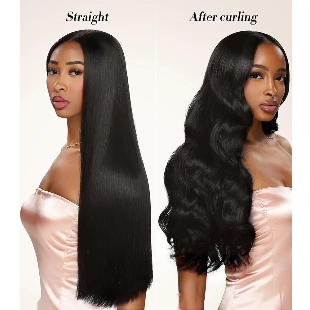 Straight 100% Human Indian Raw Hair Bundles Super Double Drawn 18A Virgin