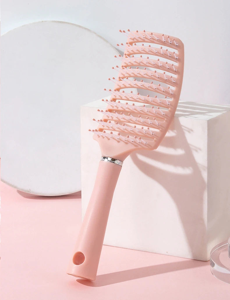 1pc Anti-Static Massage Brush Women's Hair and Scalp Massage Comb - Straight Hair Professional Tool