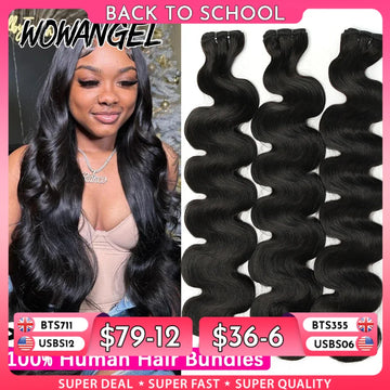 Body Wave Human Hair Bundles, Brazilian Remy, Virgin