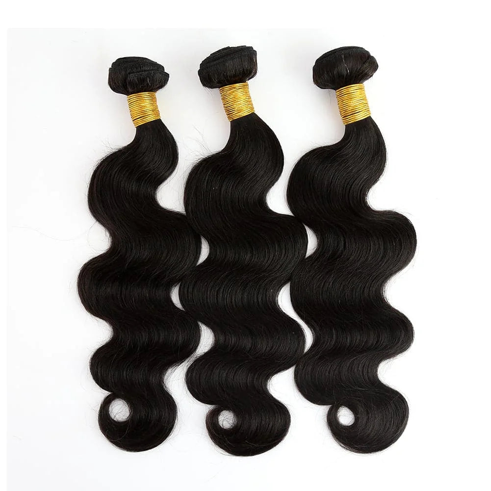 15A Raw Indian Human Hair Bundles Body Wave Triple Lifespan Straight Deep