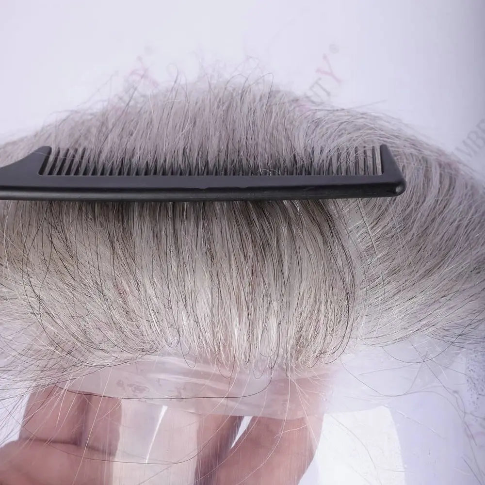 Super Natural Hairline 80Density 0.02mm Ultra Thin Skin Undetectable Vloop Toupee 1b20