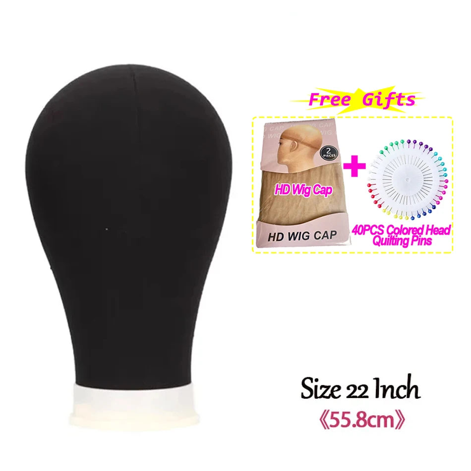 Soft Canvas Wig Head Tripod Stand 22' Training Mannequin Hairstyle Display Dly