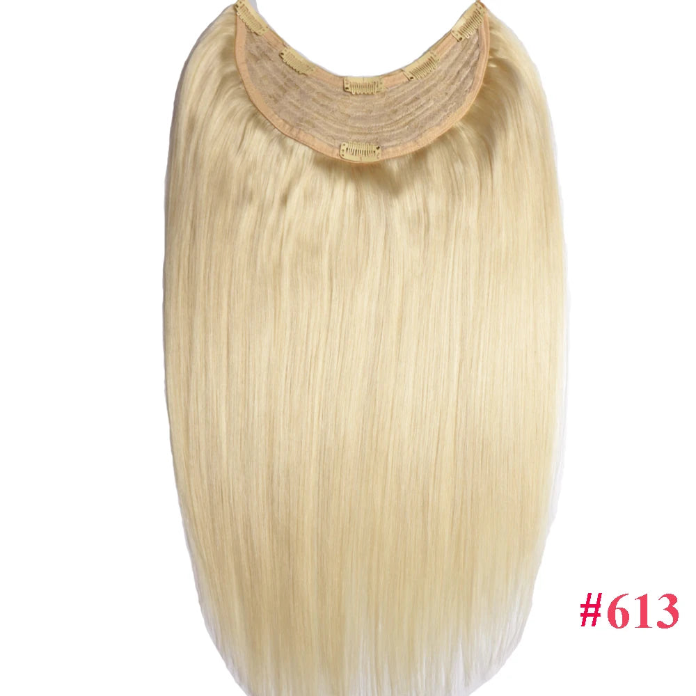 Brazilian Remy Clip in Human Hair Extensions Deep U Pcs Full Head