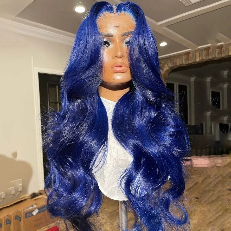 180% Density Brown Roots Ash Blonde Body Wave Lace Frontal Wig, 13x4, Ombre, Synthetic Blend