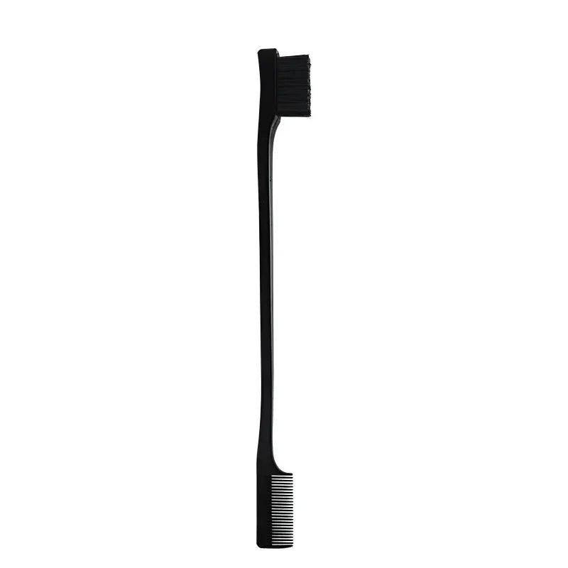 Hair Edge Brush Comb 2-in-1, Double-Sided Edge Control Brush with Comb