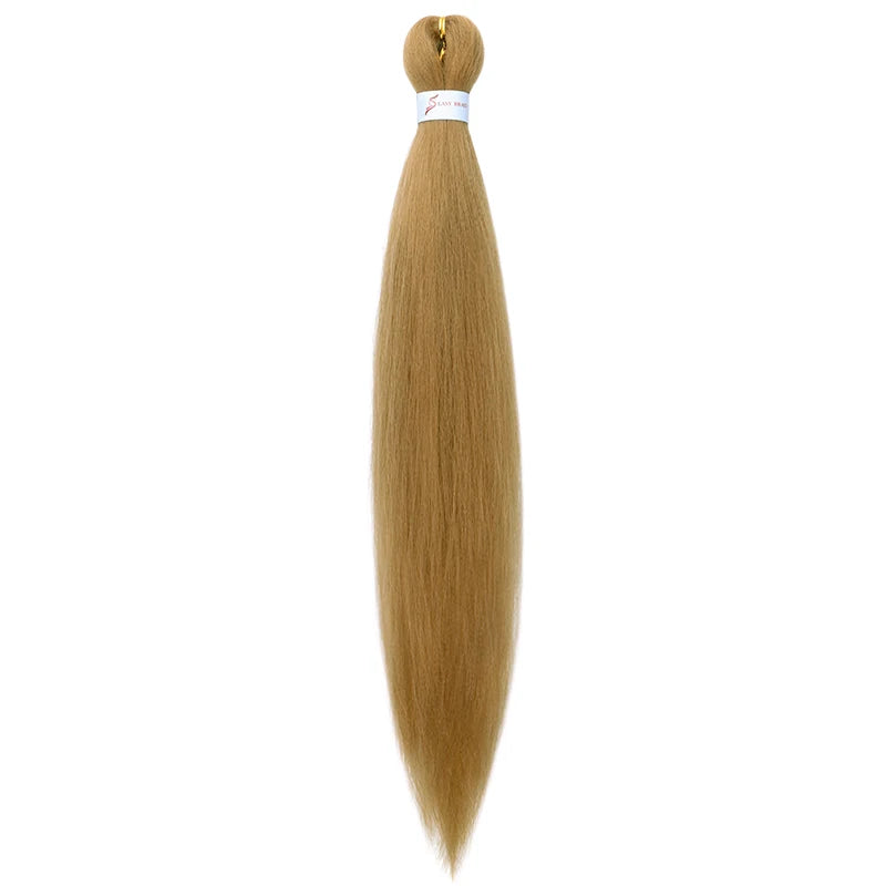 20/26Inch Soft Synthetic Pre-stretched EZ Braiding Hair Extension Low Temperature Fiber Hairpiece Easy to Style