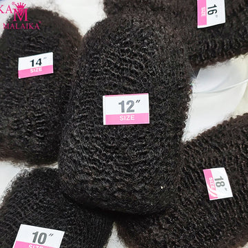 10-18” 4C Afro Kinky Curly Bulk Human Hair Extensions Twist Braids 30g/pack