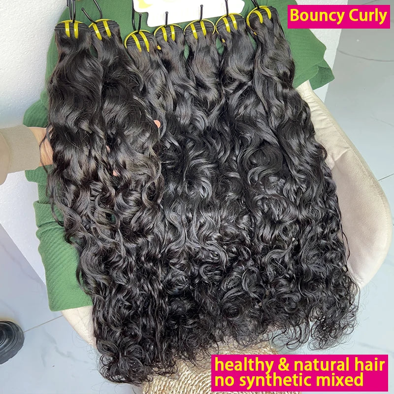 16A Natural Wave Human Hair, 100% Vietnamese Raw Virgin Water Wavy Extensions