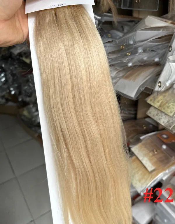 Brazilian Remy Clip in Human Hair Extensions Deep U Pcs Full Head