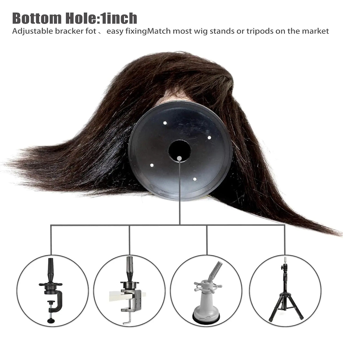 Male Mannequin Head,Training Head,With 100% Human Hair for Hairdressers,Hair Stylists,Cosmetologist,Barber Shop and Cosmetology