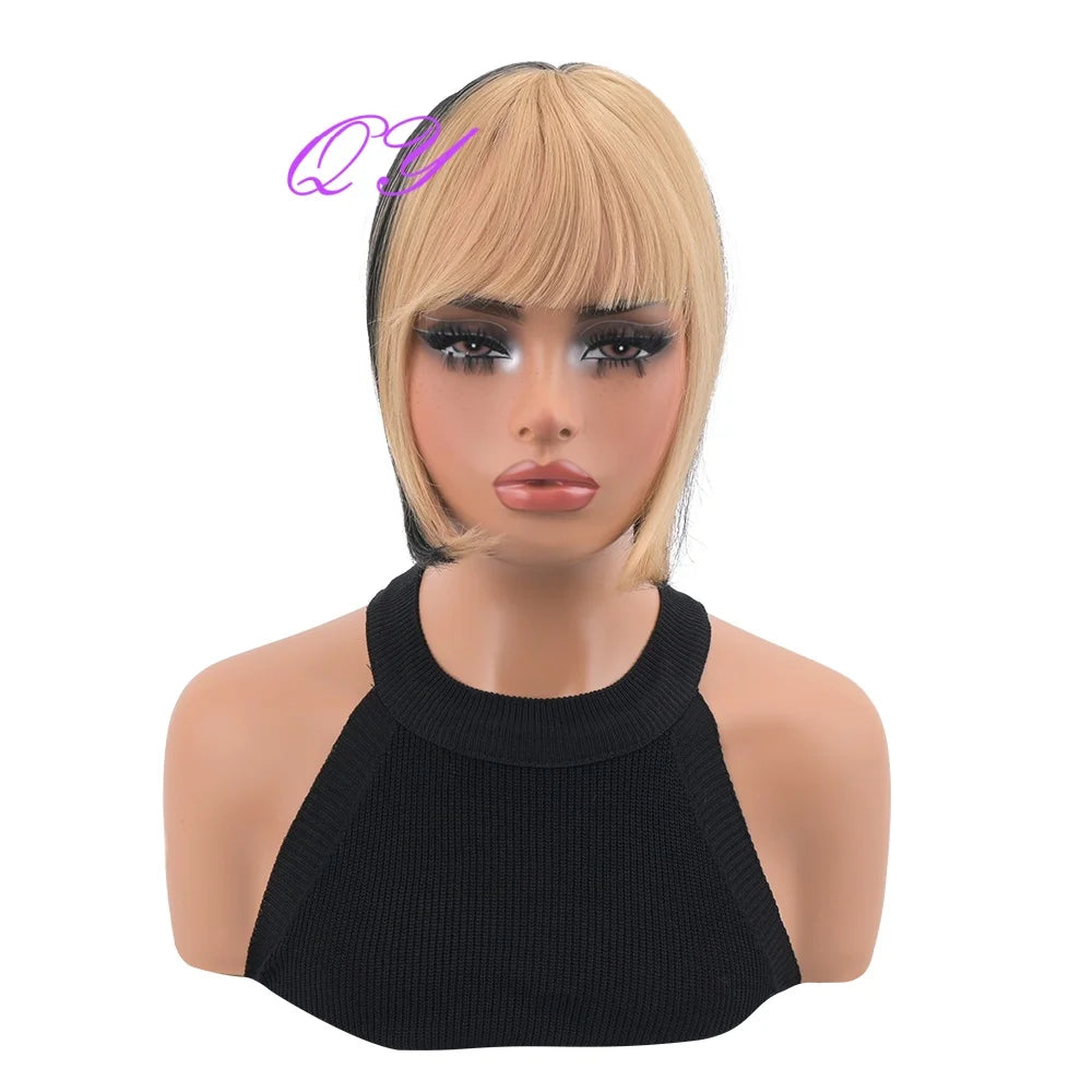 Bangs Wig 's Synthetic Gray White Used Daily Or Cosplay Party Hairstyles