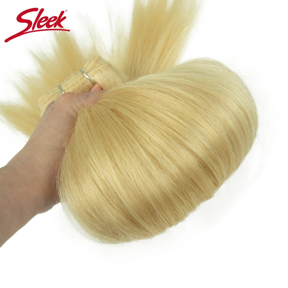 Sleek Peruvian Straight Human Hair Double Drawn Natural Weave Bundles Brown Remy