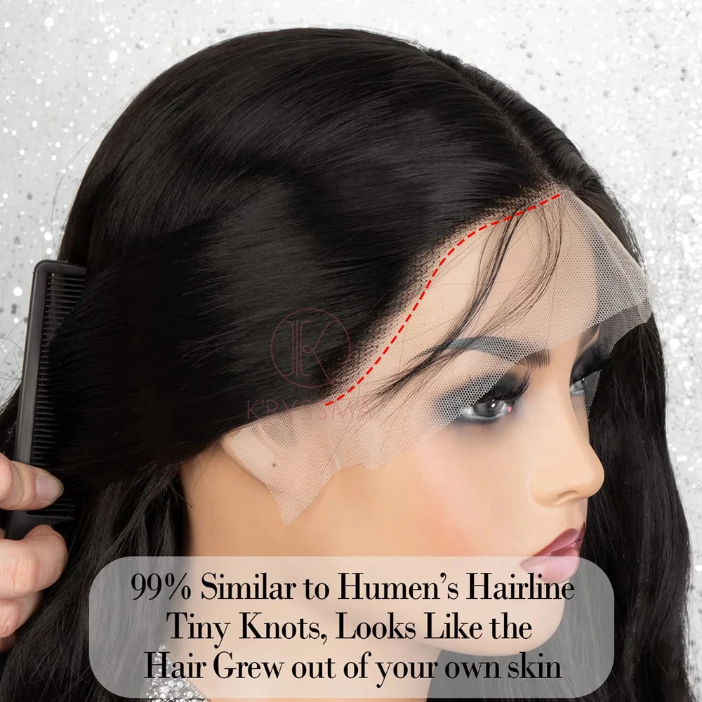 13x6 Highlight Ombre Honey Blonde Body Wave Lace Front Wigs Synthetic HD