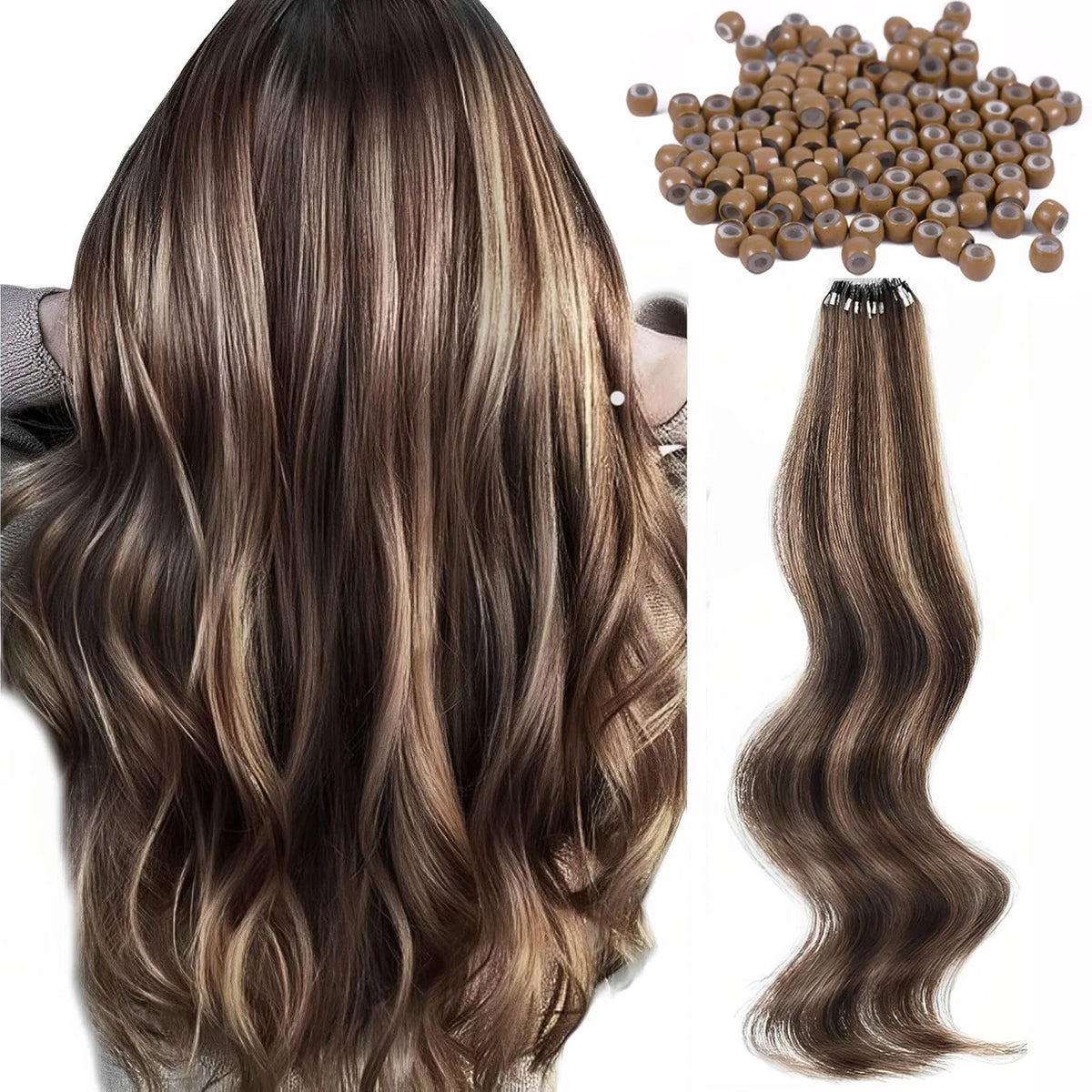 Nano Silicone Micro Link Hair Extension Beads 3mm, 500/1000 Pcs