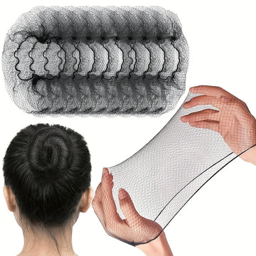 20/50/100pcs Hair Net 20 Inch Hair Net Elastic Invisible Stretch Net for Catering Service, Ballet Bun, Sleeping, Women and Wigs