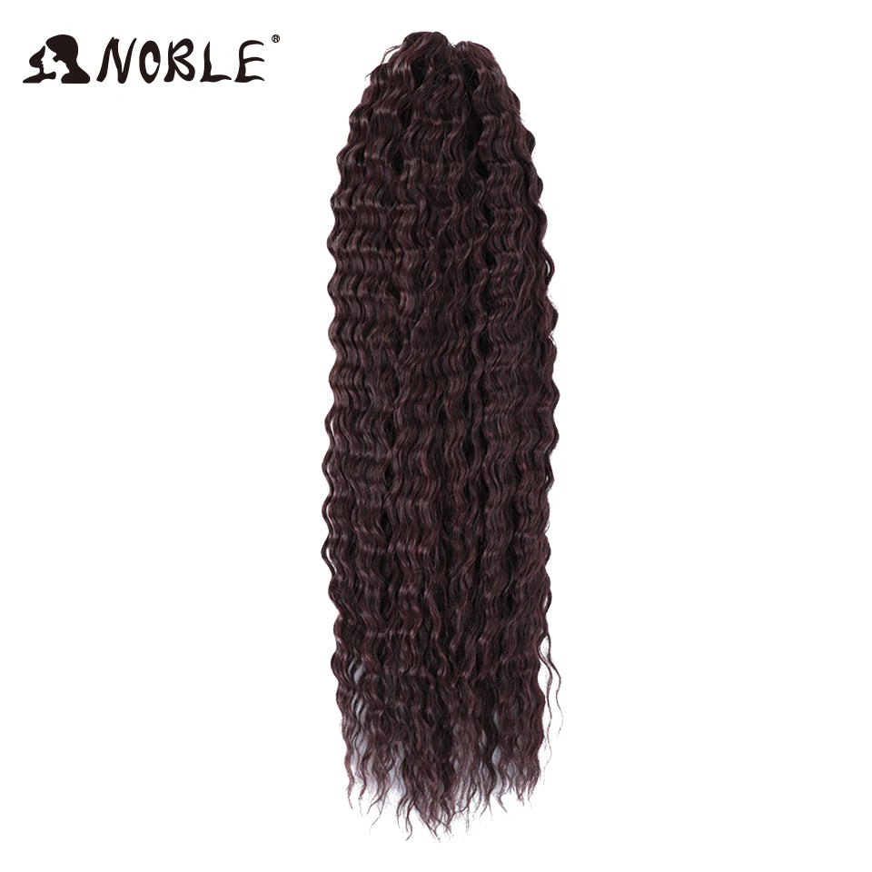Synthetic Twist Crochet Curly Hair Water Wave Braid Ombre Blonde Brown Deep