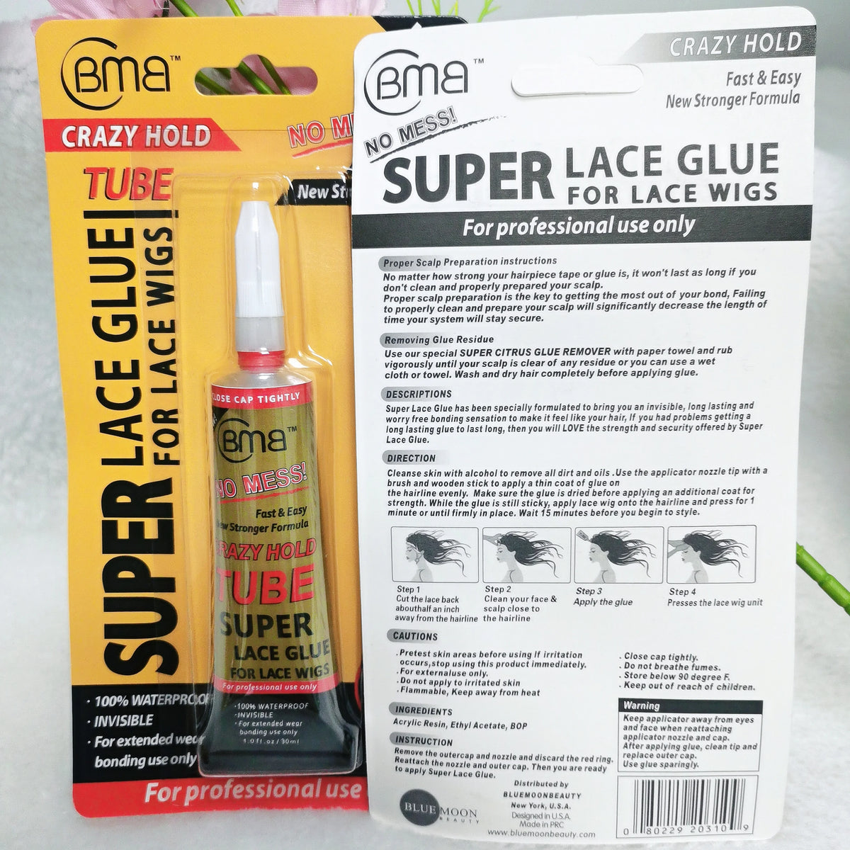 Crazy Hold Tube Super Lace Glue Wigs Waterproof Invisible Bonding Replace Adhesive