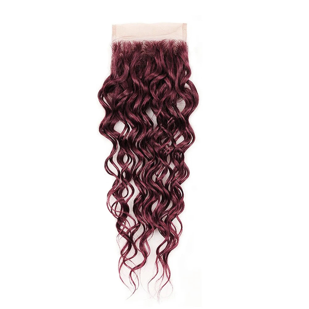 Brazilian 99J 4x4 Straight Hair Closure 4*4 Lace 10''-20'', 100% Human Baby