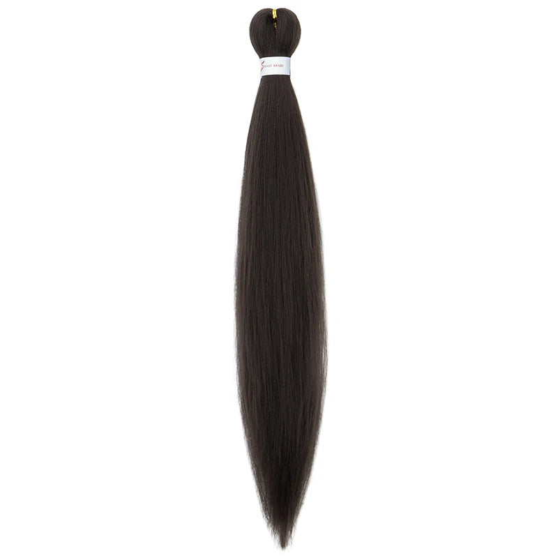 20/26Inch Soft Synthetic Pre-stretched EZ Braiding Hair Extension Low Temperature Fiber Hairpiece Easy to Style