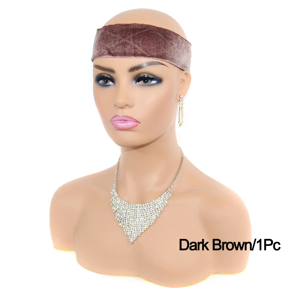 Velvet Wig Grips Headband Adjustable Grip Headbands Lace Frontal Non-slip Soft To