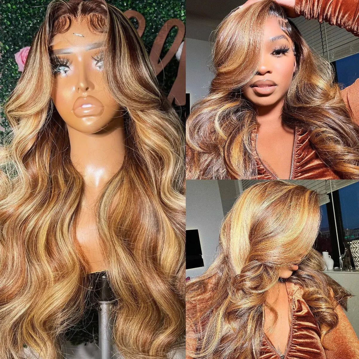 Highlight Transparent 13×4 13×6 Blond Body Wave Human Hair Wigs Pre Plucked