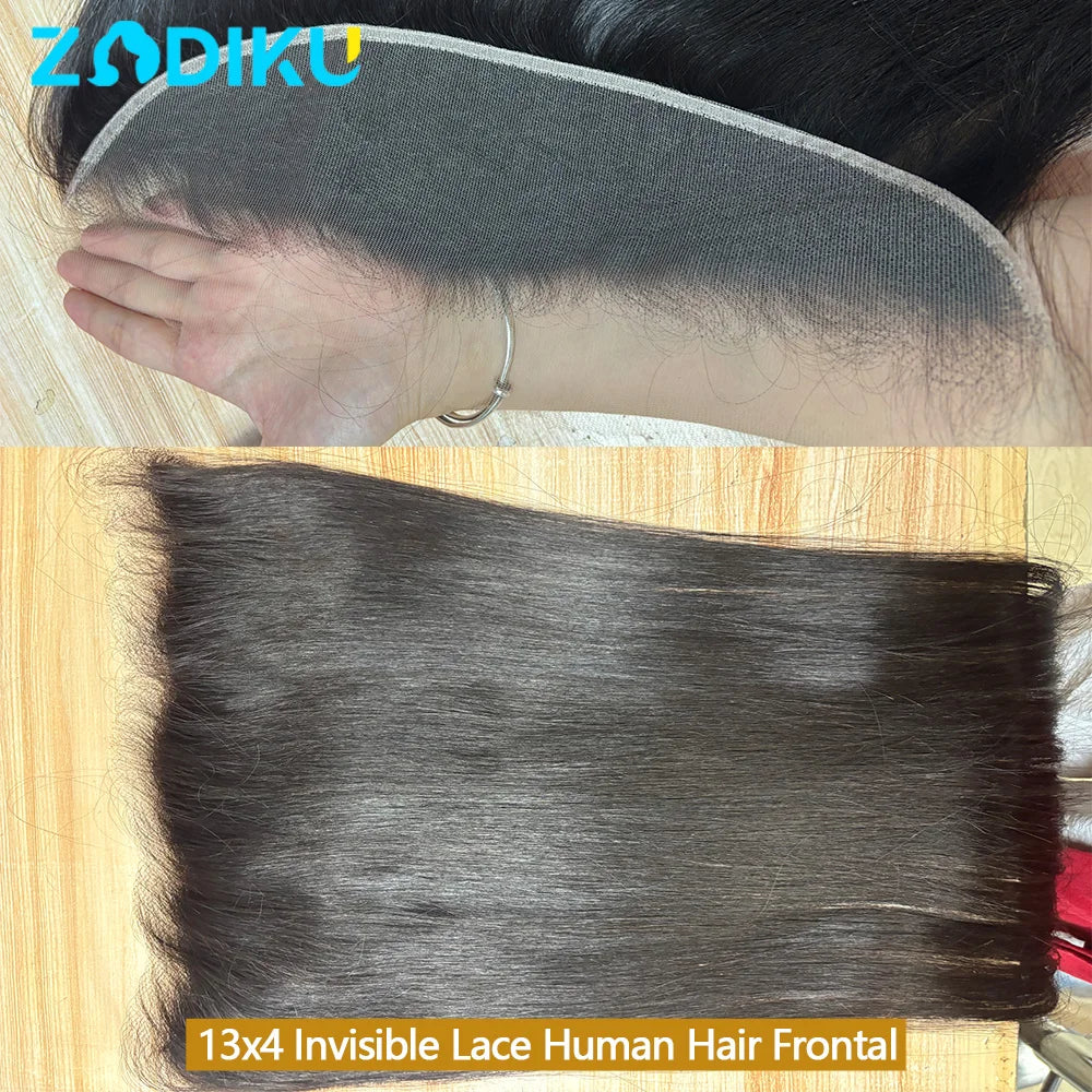 13x4 Ear To Transparent Frontal Lace Only Straight HD Closure Human Hair