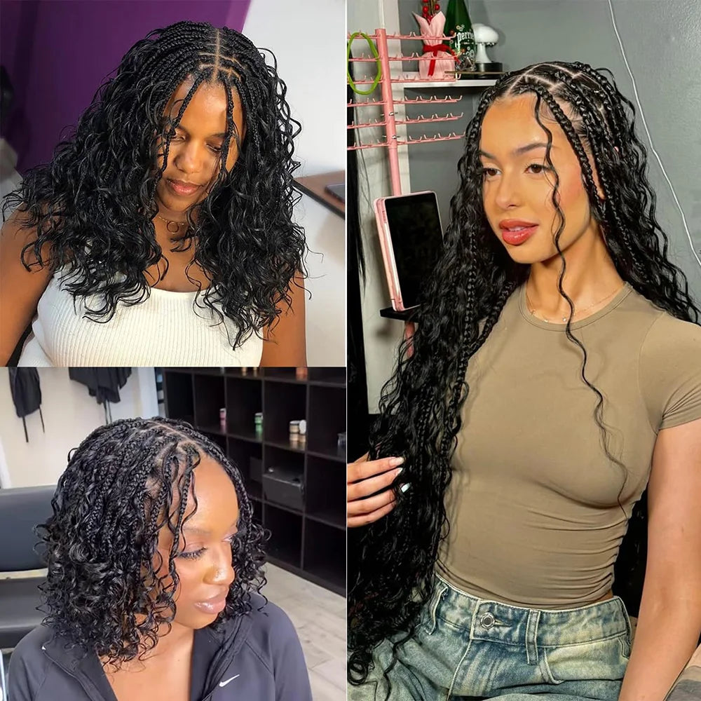 Deep Wave Bulk Human Hair Braiding Blonde Brown Curly Brazilian Extensions Micro